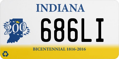IN license plate 686LI