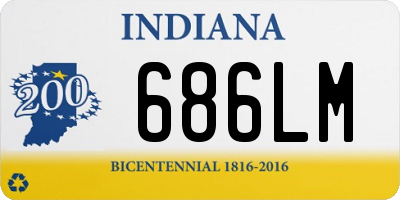 IN license plate 686LM