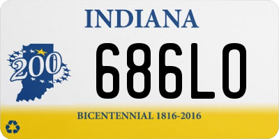 IN license plate 686LO