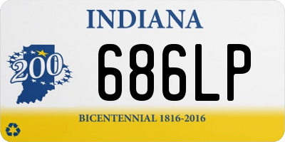 IN license plate 686LP