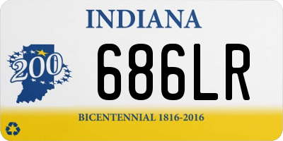 IN license plate 686LR