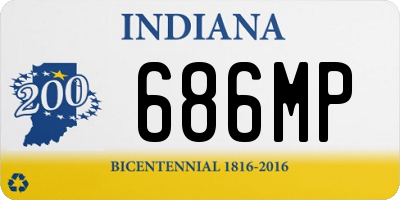 IN license plate 686MP