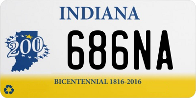 IN license plate 686NA