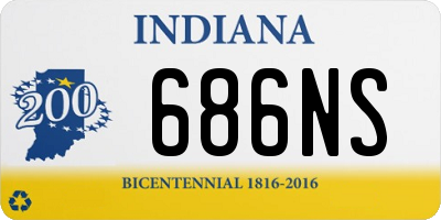 IN license plate 686NS