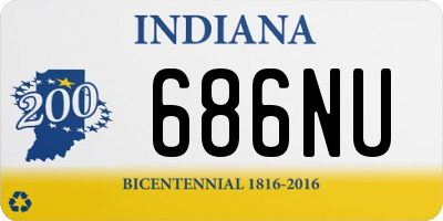 IN license plate 686NU