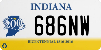 IN license plate 686NW