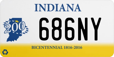 IN license plate 686NY