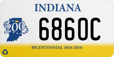 IN license plate 686OC