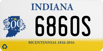 IN license plate 686OS