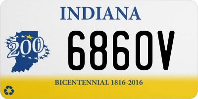 IN license plate 686OV