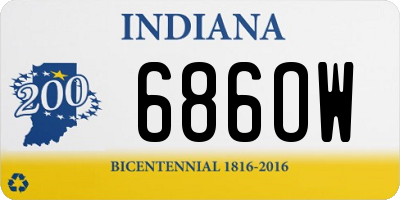 IN license plate 686OW