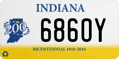 IN license plate 686OY