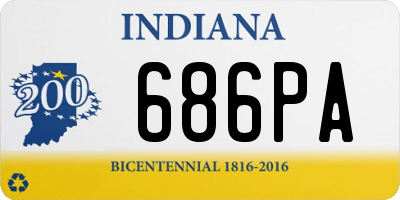 IN license plate 686PA