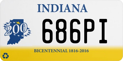 IN license plate 686PI