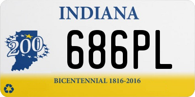 IN license plate 686PL