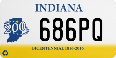 IN license plate 686PQ