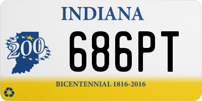 IN license plate 686PT
