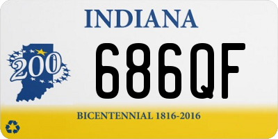 IN license plate 686QF