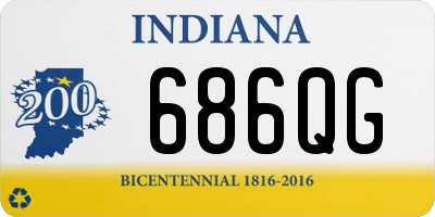 IN license plate 686QG