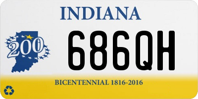 IN license plate 686QH