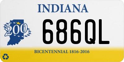 IN license plate 686QL