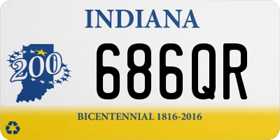 IN license plate 686QR