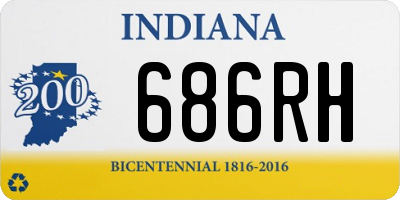 IN license plate 686RH