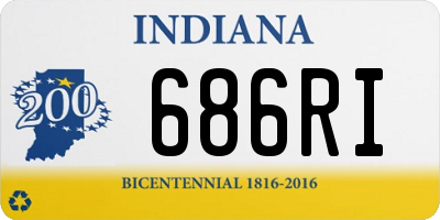 IN license plate 686RI