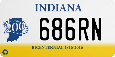 IN license plate 686RN