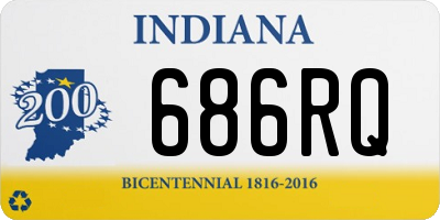 IN license plate 686RQ