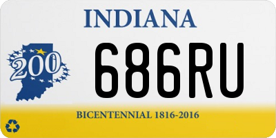 IN license plate 686RU