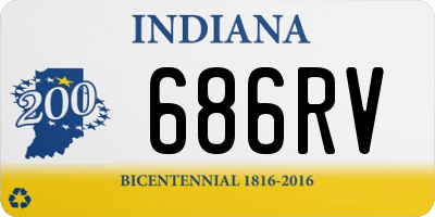 IN license plate 686RV