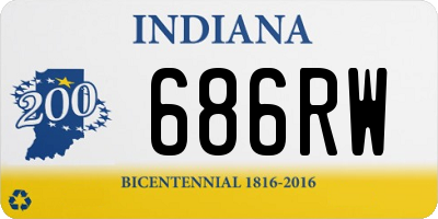 IN license plate 686RW