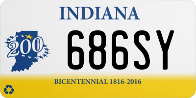 IN license plate 686SY