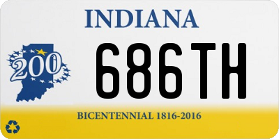 IN license plate 686TH