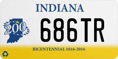 IN license plate 686TR