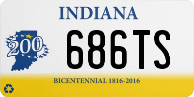 IN license plate 686TS