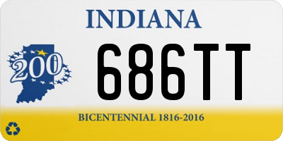 IN license plate 686TT