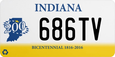 IN license plate 686TV