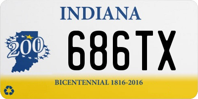 IN license plate 686TX