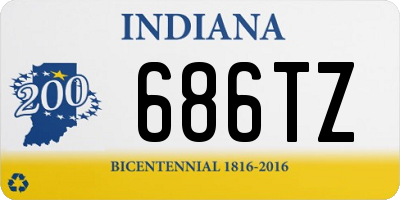 IN license plate 686TZ