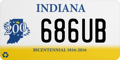 IN license plate 686UB