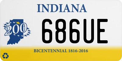 IN license plate 686UE