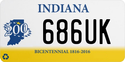 IN license plate 686UK