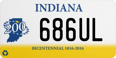 IN license plate 686UL