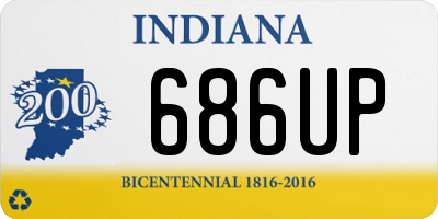 IN license plate 686UP