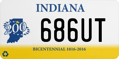 IN license plate 686UT