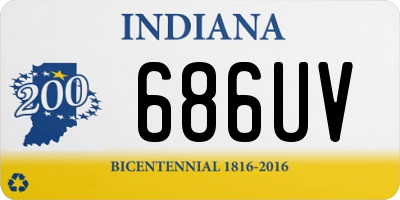 IN license plate 686UV