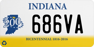 IN license plate 686VA