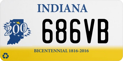 IN license plate 686VB